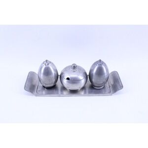 Rare Just Anderson Danish Pewter Table Setting - a Set of 4 Pieces